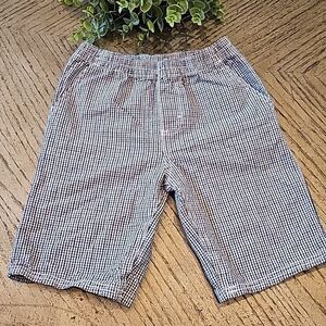 Calvin Klein plaid shorts black and white size 7